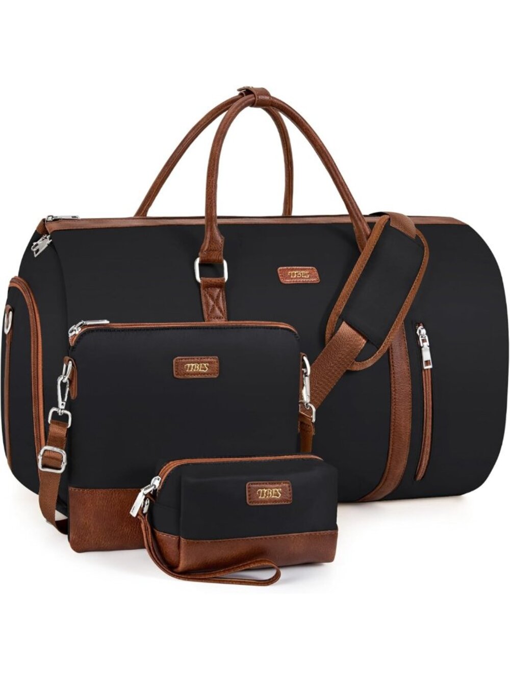 50L Convertible 2-in-1 Travel Garment Bag & Duffle with Shoe Compartment